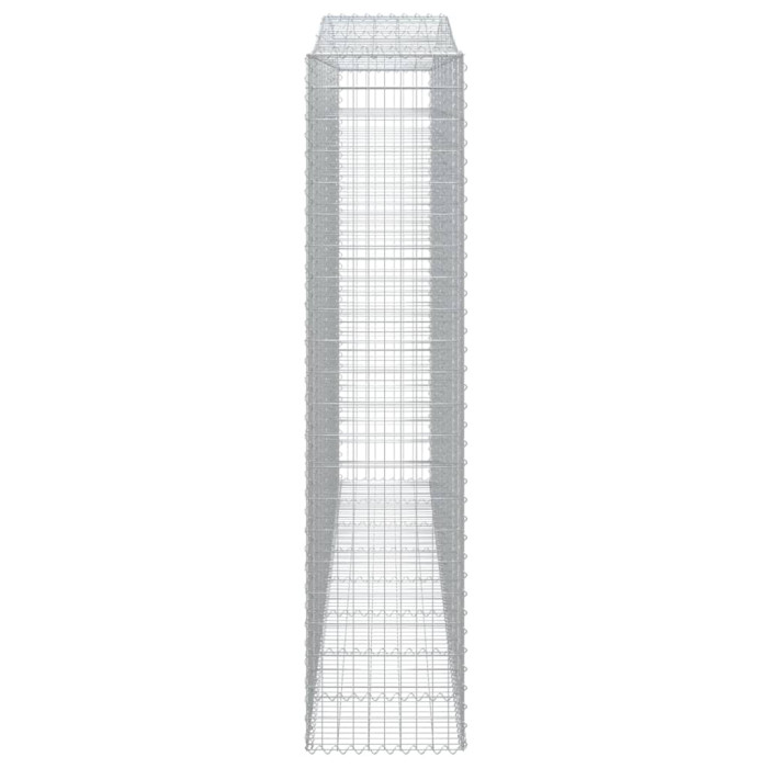 Obokana gabonska košara 400x50x220/240 cm pocinkano železo
